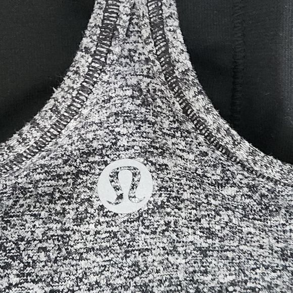 LULULEMON Power Y Tank *Luon Heathered Black size 4 - Picture 5 of 12